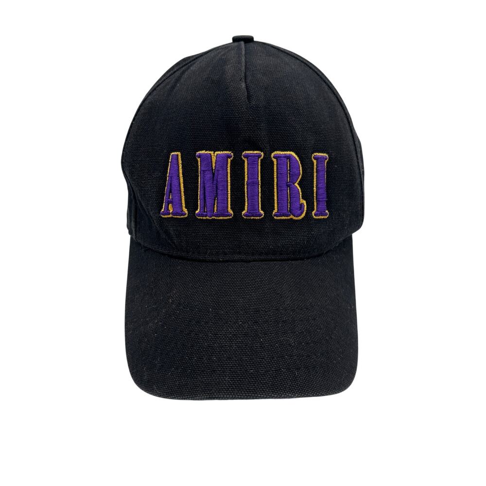 Amiri LA Purple Gold Core Logo Snapback Hat